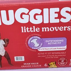 Caja de pañales desechables Huggies etapa 4