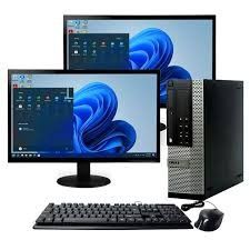 Dell Desktop With  2 LCD  Monitors