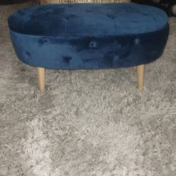 Blue Ottoman With Storage 