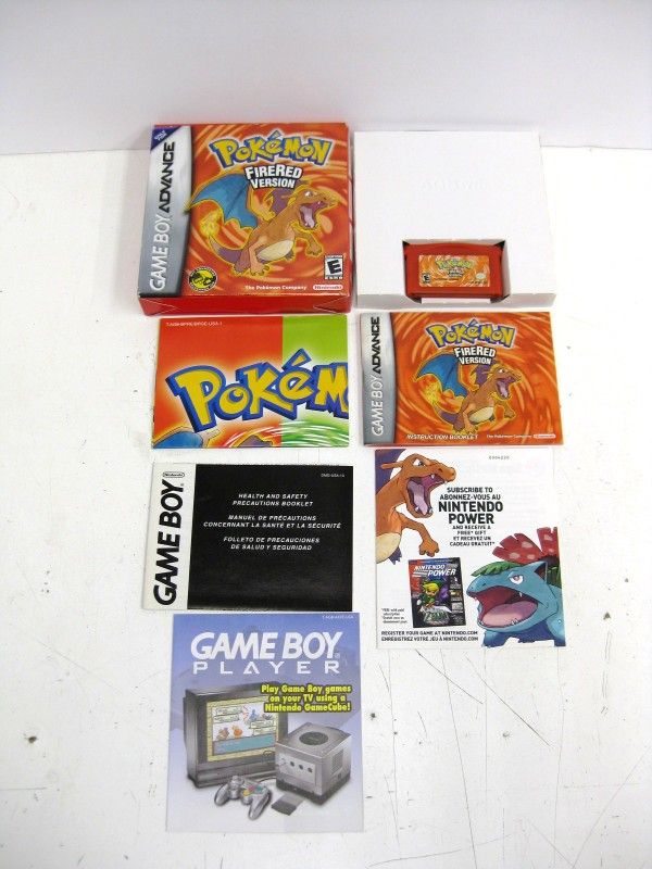 Pokemon FireRed Version Game Boy Advanced GBA 2004 Video Game CIB