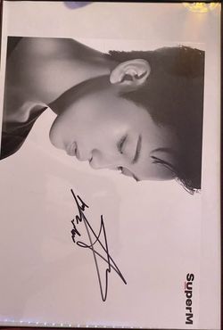 Super M Signed Poster