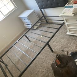 Twin Bed Frame And Twin Head Board/ And Full Bed Frame