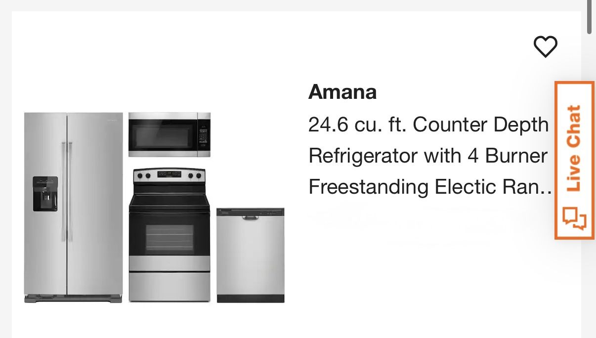 Amana Kitchen Appliance Package