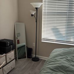 Standing Lamp & Mirror