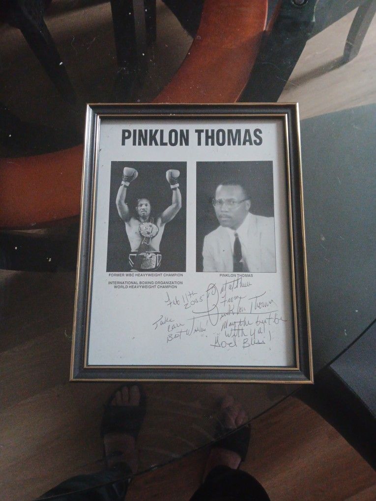 Autographed Pinklon Thomas