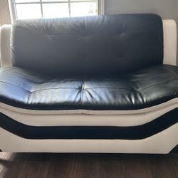Selling Sofa And Love Seat White And Black