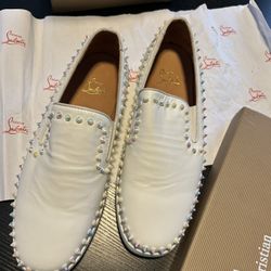 Christian Louboutin Low Top Men Sneakers With Spikes White