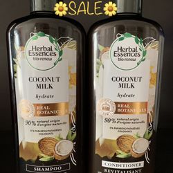 🛍HERBAL ESSENCES COCONUT 🥥 MILK SHAMPOO & CONDITIONER (TWO PACK)