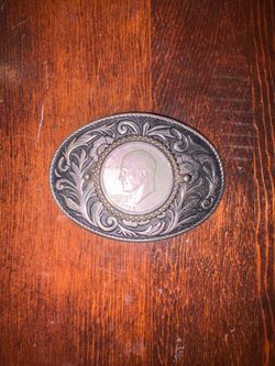 Eisenhower Bicentennial Western Belt Buckle