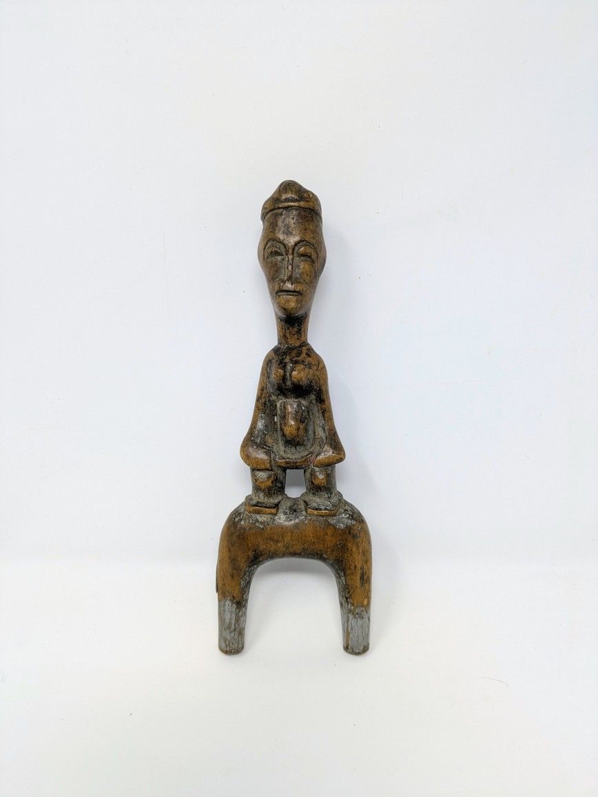 Vintage Baule Hand-Carved Slingshot: Ivory Coast - West Africa