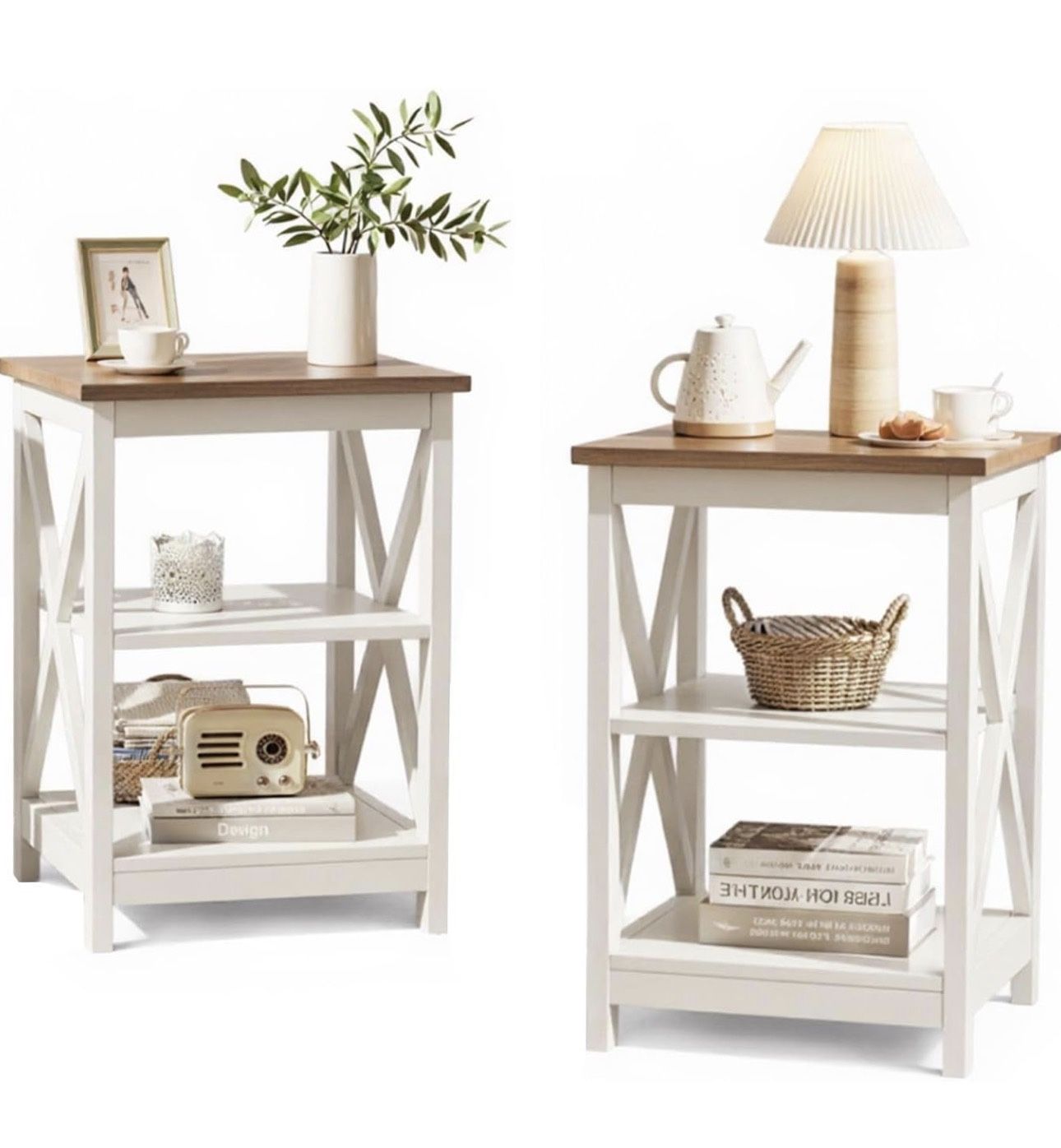End Tables Bedroom Set of 2