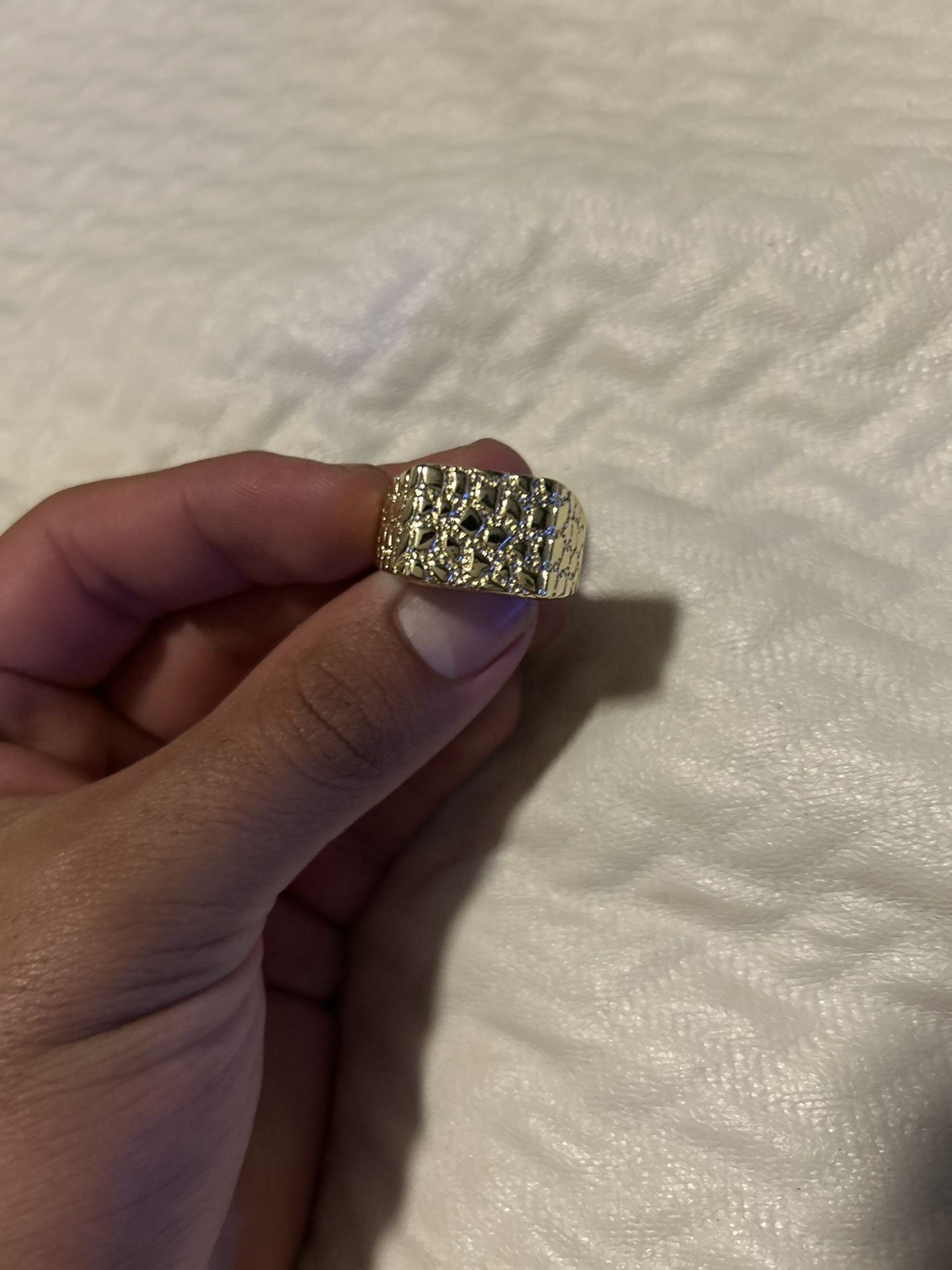 Fake Gold Nugget Ring