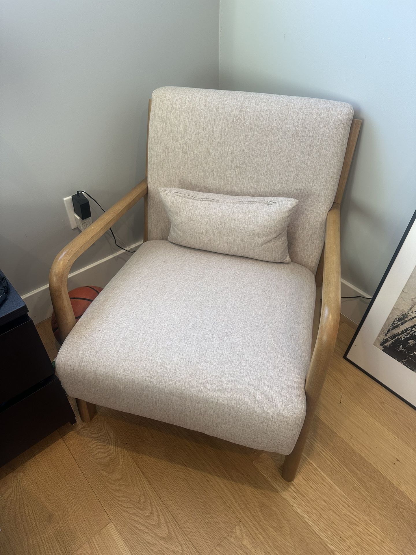 Wayfair Hartford 26” Wide Mid Century Modern Lounge Chair (with Pillow)