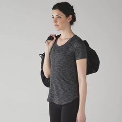 LULULEMON Heathered Blue Intensi-Tee