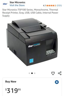 Star Micronics TSP100 Series, Monochrome, Thermal Receipt Printer,