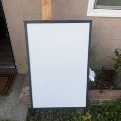 Metal A frame sign (curb, sidewalk)