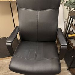 $20 office/study chair and $25 IKEA study/office desk