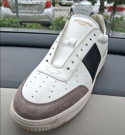 Sandro Paris Low-Top Leather Sneaker