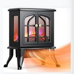 Airchoice Electric Fireplace Heater, Infrared Space Heater with 3s Fast Heating~16"D x 8.8"W x 18"H
