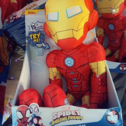 Marvel Spidey and His Amazing Friends My Friend Iron Man Feature Plush - 16-Inch Talking Plush with 16 Unique Phrases