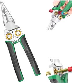 7 in1 Easy Multi-Function Wire Stripping Pliers, Wire Strippers with Electricity Measurement Function, Professional Wire Stripping Tool, Electrical Pl