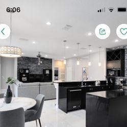 Modern Marble Dining Table And 4 Upholstered Chairs 