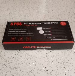 5 pics. LED magnetic telescoping pick up tool kit New