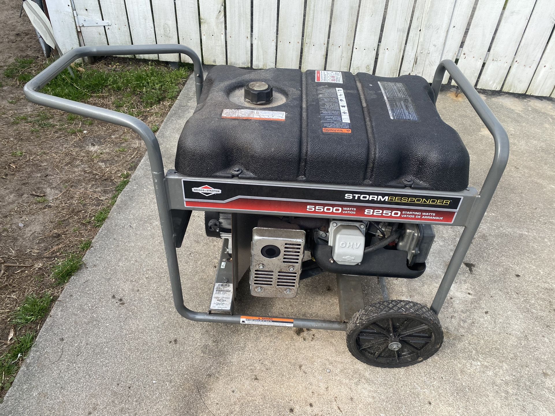 Generator Storm Responder 5(contact info removed) Watts