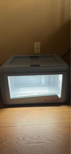 Red Bull mini fridge