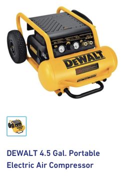 Dewalt compressor 4.5 gal.