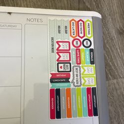 Organize 2026 U Brands Magnetic Dry Erase Calendar Whiteboard 23” X 17” AND Pens Pd $64 Used Once $5