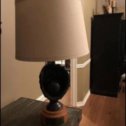 Pottery Barn Lamp/plate Engraved With Austin