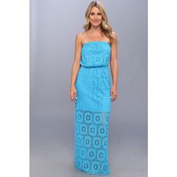 LILLY PULITZER NWT ($198) Strapless Lace Emmett Maxi Dress *Ariel Blue XS