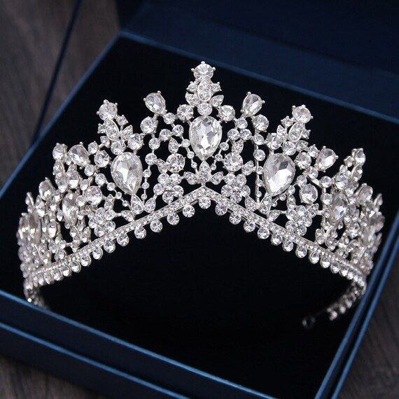 Arabian Crystal Water Drop Bridal Tiara 