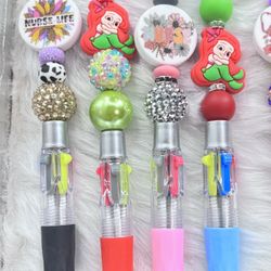 Multicolor Beaded Pens $6