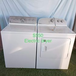 Beautiful Whirlpool Washer And Kenmore Electric Dryer.