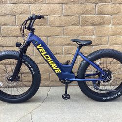 Velowave Rover Step-Thru Electric Bike Navy blue Like New 