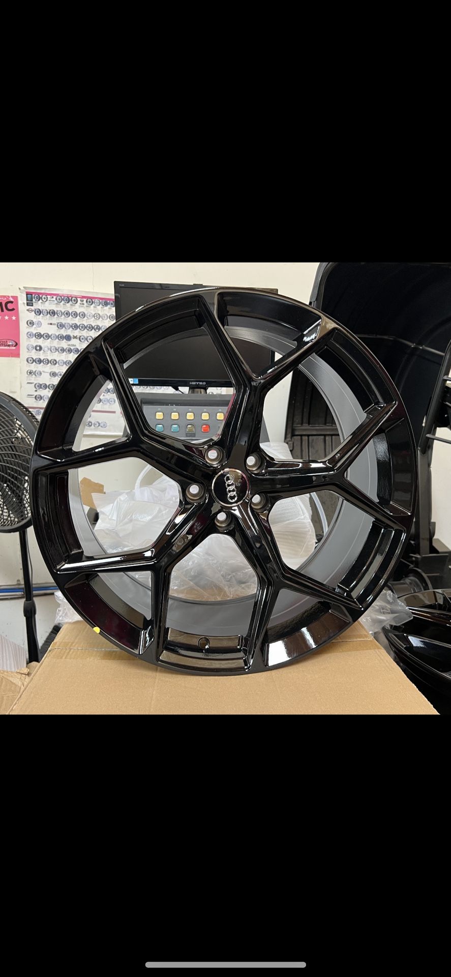 Audi Style New Blk Rims New Tires Set Fits Audi Volkswagen 5x112