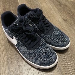 Nike Air Force 1 Flyknit Obsidian sneakers Size 9 