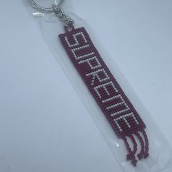 Supreme Beaded Keychain