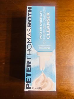 The Peter Thomas Roth Water Drench Whipped Cream Cleanser is a lightweight, hydrating facial cleanser that transforms from a whipped cloud to a creamy