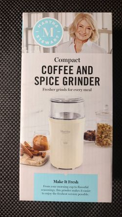 Martha Stewart Compact Coffee and Spice Grinder *NIB*!