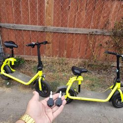 Both $420! Firm or each $250! Come with keys, charger, fully charged. Electric scooter E-scooter Ebike with seat & basket as well. Great for cruise. F