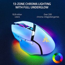 (Sk) Razer Basilisk V3 Pro Customizable Wireless Gaming Mouse: Fast Optical Switches Gen-3 - HyperScroll Tilt Wheel - Chroma RGB - 11 Programmable But