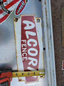 Porcelain sign