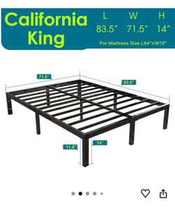 Cal king bed frame