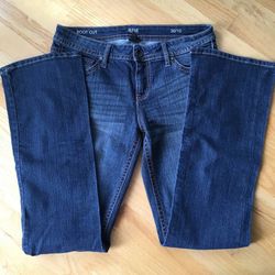 ANA Womens Denim Blue Jeans 10 30 Boot Cut Low Rise