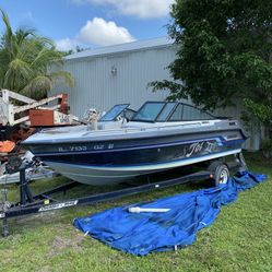 1988 Stratos 1800 xl Ski Boat And Trailer $5400 OBO Or Trade
