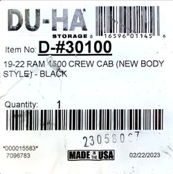 DU-HA Under Seat Storage Organizer - 2019-2022 Ram 1500 Crew Cab (New Body Style)