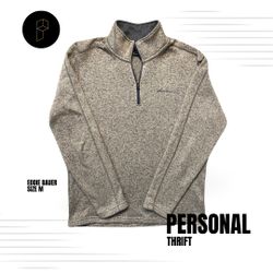 Eddie Bauer Men’s Shirt Sweater Size Medium Tan